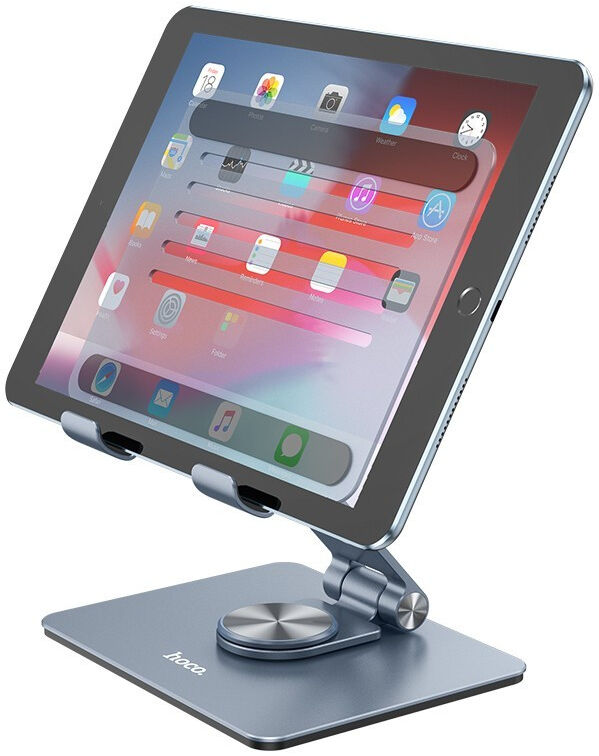 Hoco PH52 Bureau Houder Smartphone/Tablet/Laptop Grijs afbeelding 3