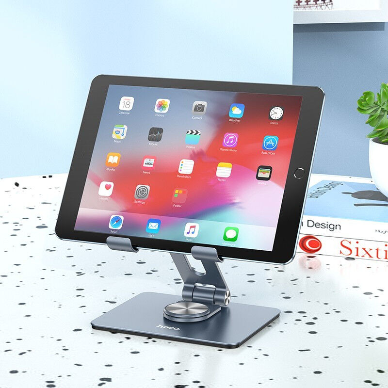 Hoco PH52 Bureau Houder Smartphone/Tablet/Laptop Grijs afbeelding 7