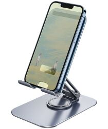 Hoco Universele Verstelbare Smartphone/Tablet/iPad Bureau Houder Grijs