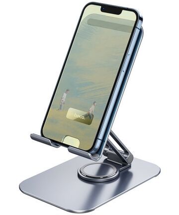 Hoco Universele Verstelbare Smartphone/Tablet/iPad Bureau Houder Grijs Houders