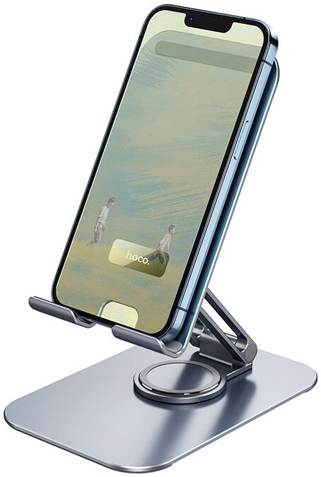 Hoco Universele Verstelbare Smartphone/Tablet/iPad Bureau Houder Grijs afbeelding 1