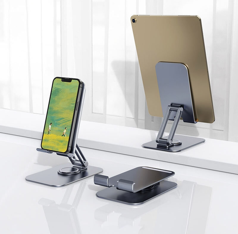 Hoco Universele Verstelbare Smartphone/Tablet/iPad Bureau Houder Grijs afbeelding 3