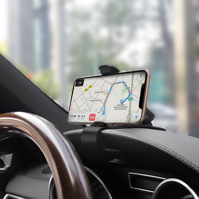 Hoco CA50 Universele Telefoonhouder Auto Dashboard met Clip Zwart afbeelding 2