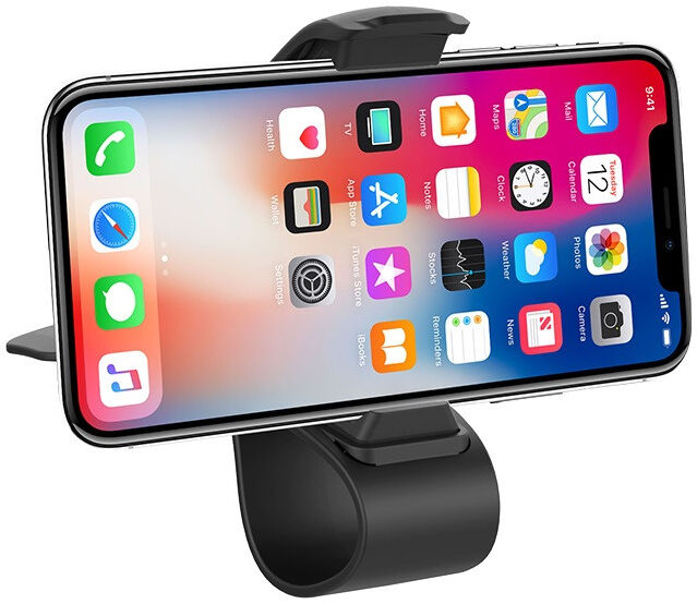 Hoco CA50 Universele Telefoonhouder Auto Dashboard met Clip Zwart afbeelding 8