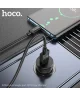Hoco Z49A USB-A Autolader 18W met Quick Charge 3.0 Zwart