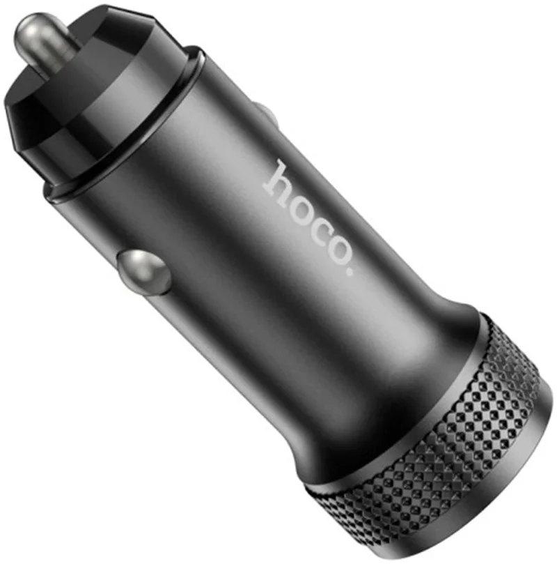 Hoco Z49A USB-A Autolader 18W met Quick Charge 3.0 Zwart afbeelding 3