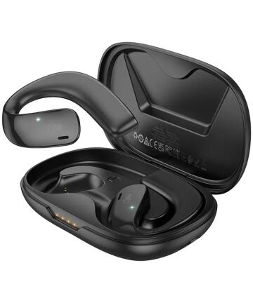 Hoco EQ4 True Wireless Headset Draadloze Over-Ear Oordopjes Zwart Headsets