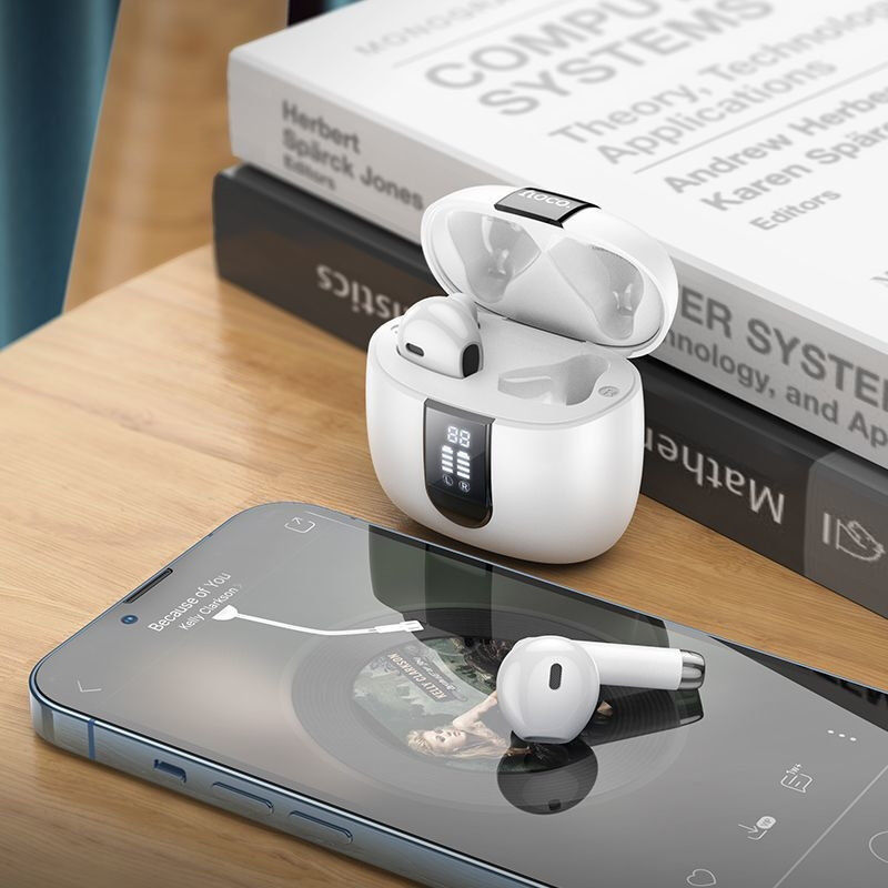 Hoco EW36 Delicate Draadloze Bluetooth Oordoppen Wit afbeelding 4
