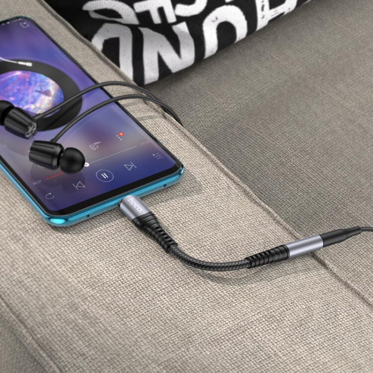 Hoco LS33 USB-C naar 3.5mm Jack Female Audio Adapter met DAC Chip afbeelding 3