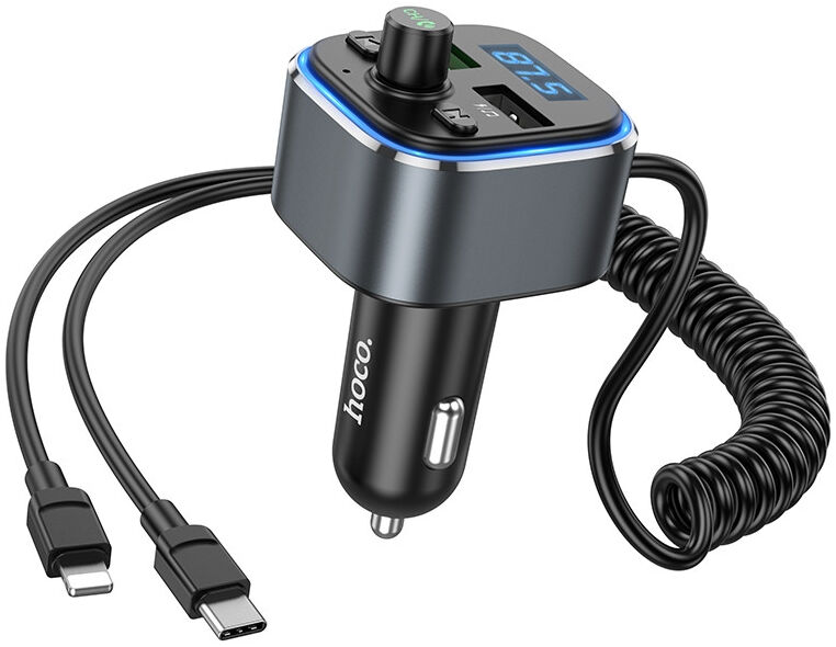 Hoco Bluetooth 5.0 Muziek Transmitter en Autolader + Universele Kabel afbeelding 1