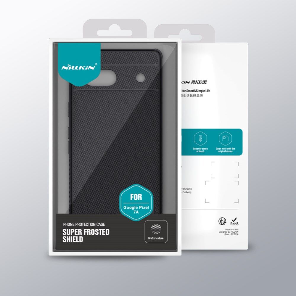 Nillkin Super Frosted Shield Google Pixel 7a Hoesje Back Cover Blauw afbeelding 10
