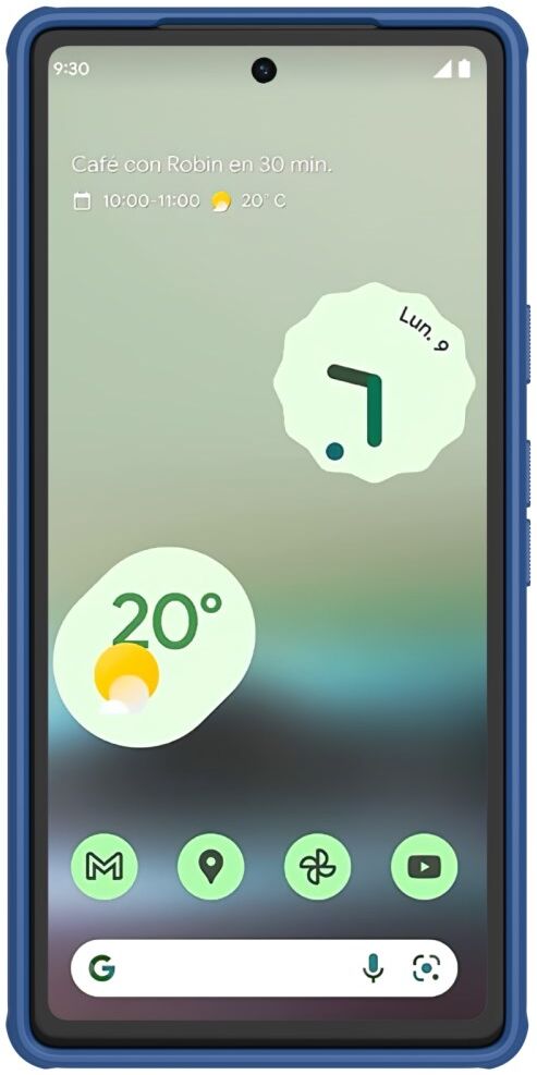 Nillkin Super Frosted Shield Google Pixel 7a Hoesje Back Cover Blauw afbeelding 2