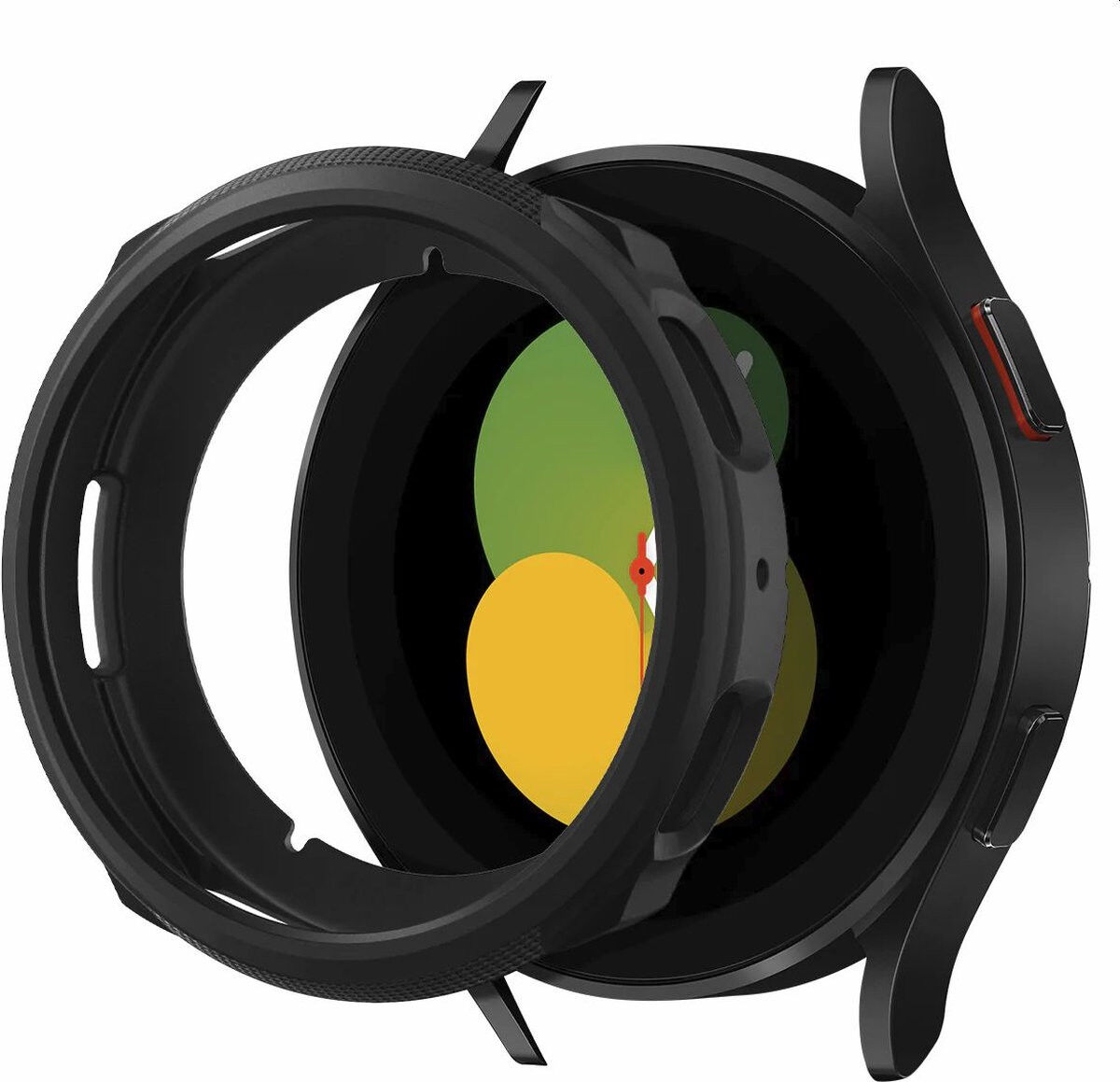 Spigen Liquid Air Samsung Galaxy Watch 5 / 4 44MM Hoesje Zwart afbeelding 2
