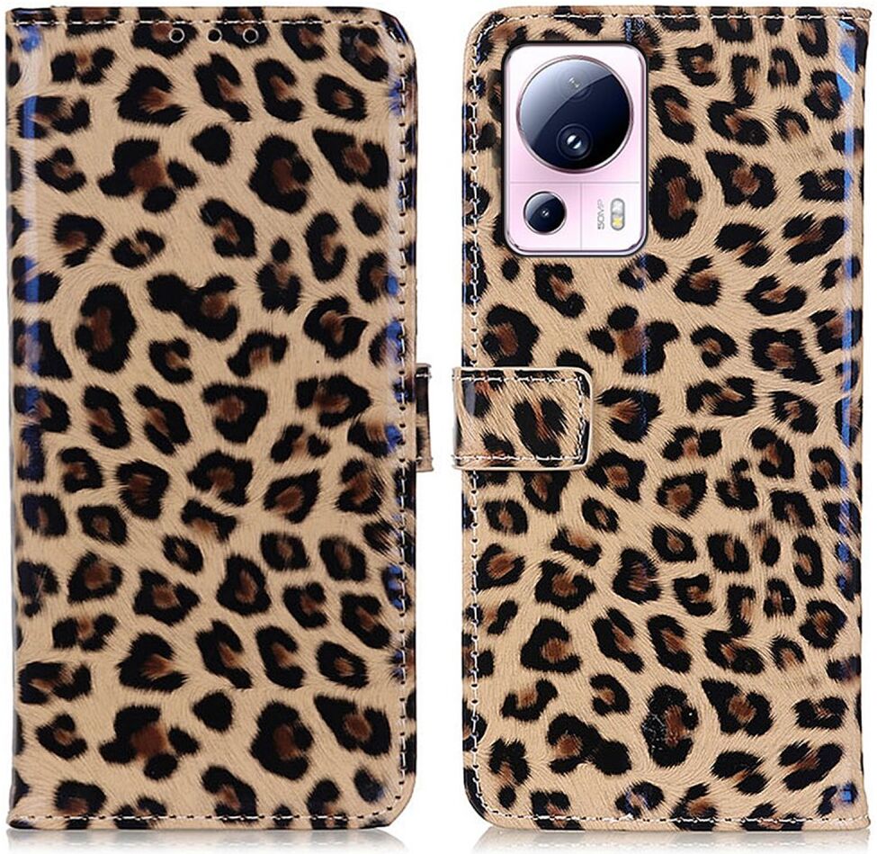 Xiaomi 13 Lite Hoesje Portemonnee Book Case Luipaard Print afbeelding 1