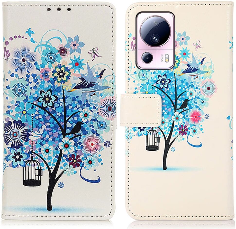 Xiaomi 13 Lite Hoesje Portemonnee Book Case Bloemen Print afbeelding 1