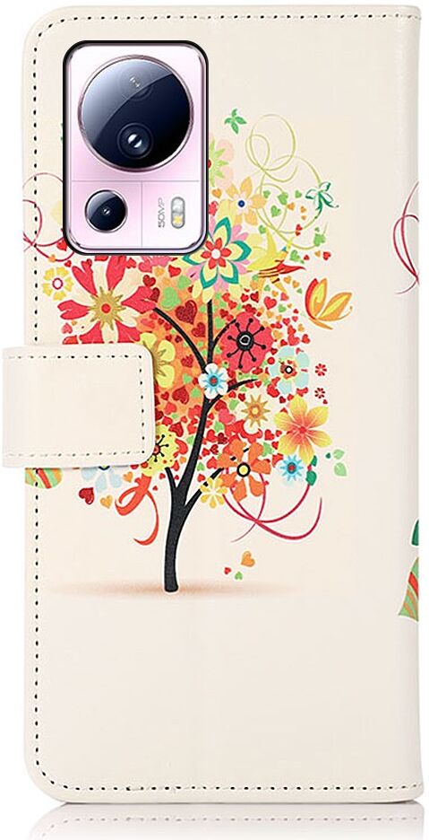 Xiaomi 13 Lite Hoesje Portemonnee Book Case Bloemen Boom Print afbeelding 6