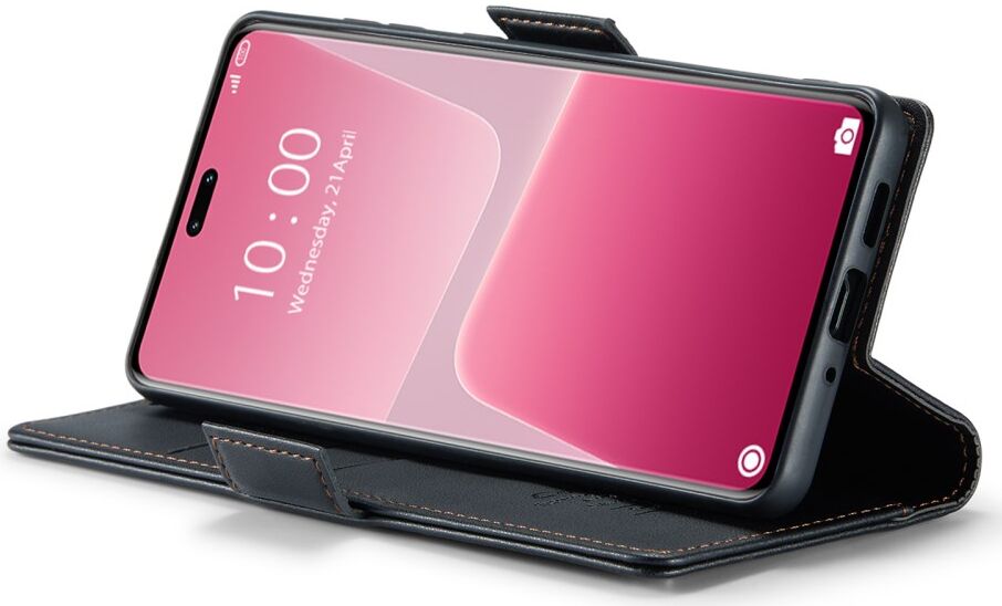 CaseMe 023 Xiaomi 13 Lite Book Case met Pasjeshouder Zwart afbeelding 3