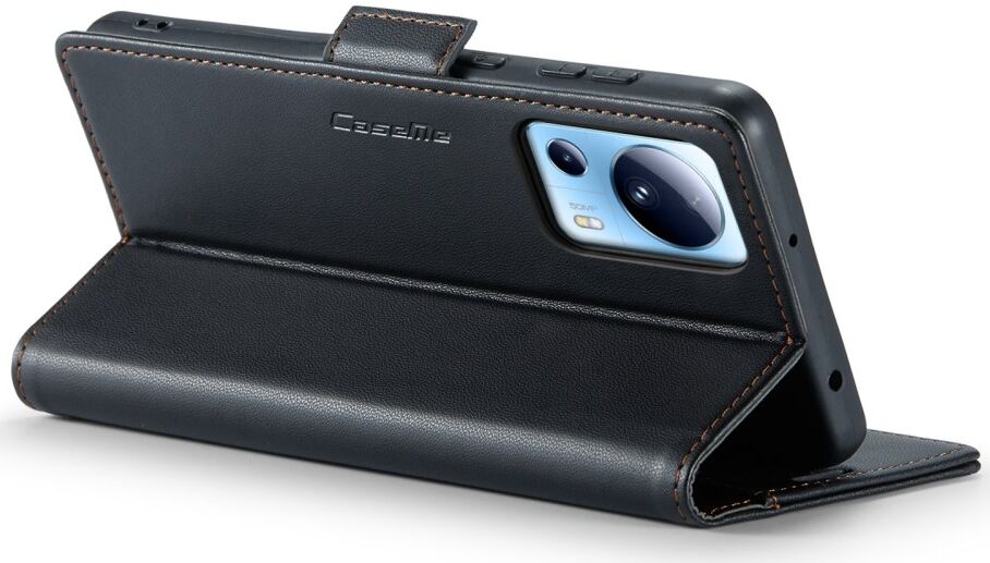 CaseMe 023 Xiaomi 13 Lite Book Case met Pasjeshouder Zwart afbeelding 4