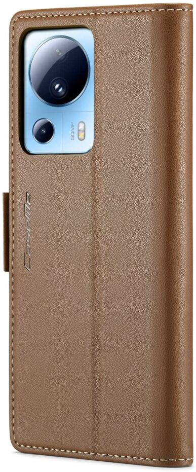 CaseMe 023 Xiaomi 13 Lite Book Case met Pasjeshouder Bruin afbeelding 6