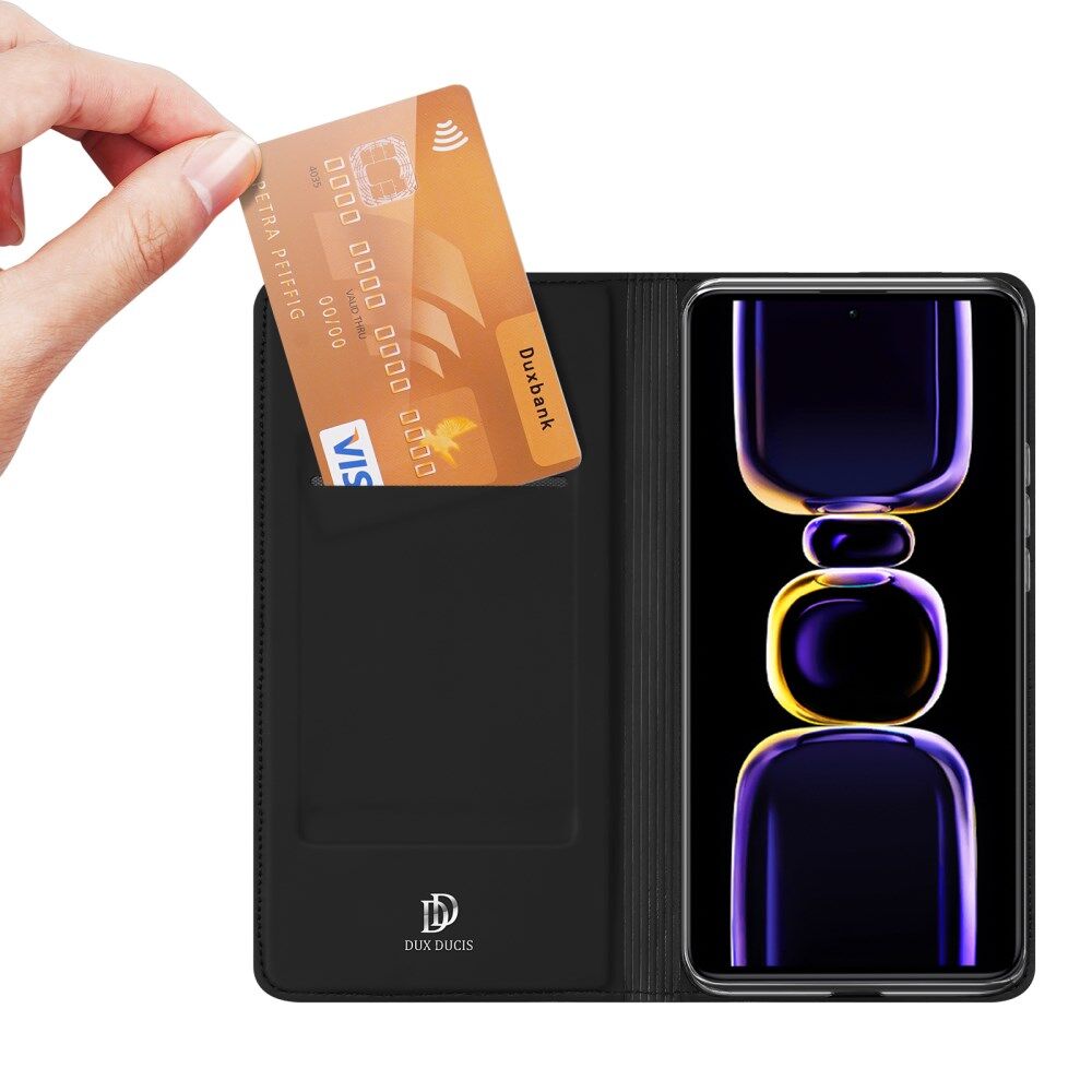 Dux Ducis Skin Pro Xiaomi Poco F5 Pro Hoesje Portemonnee Zwart afbeelding 2