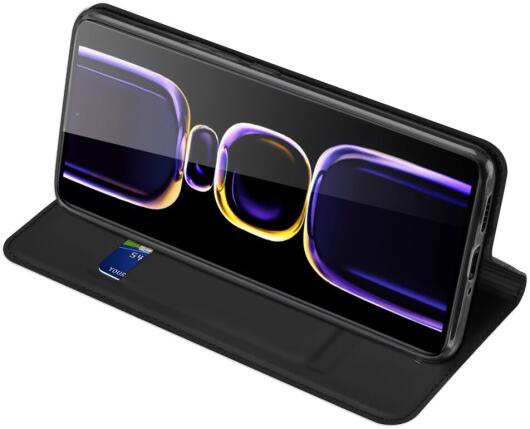 Dux Ducis Skin Pro Xiaomi Poco F5 Pro Hoesje Portemonnee Zwart afbeelding 5