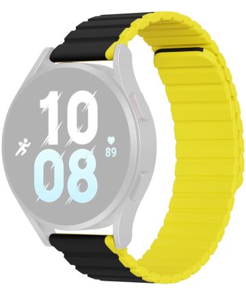 Dux Ducis LD Strap - Universeel Smartwatch Bandje 20MM - Zwart Geel Bandjes
