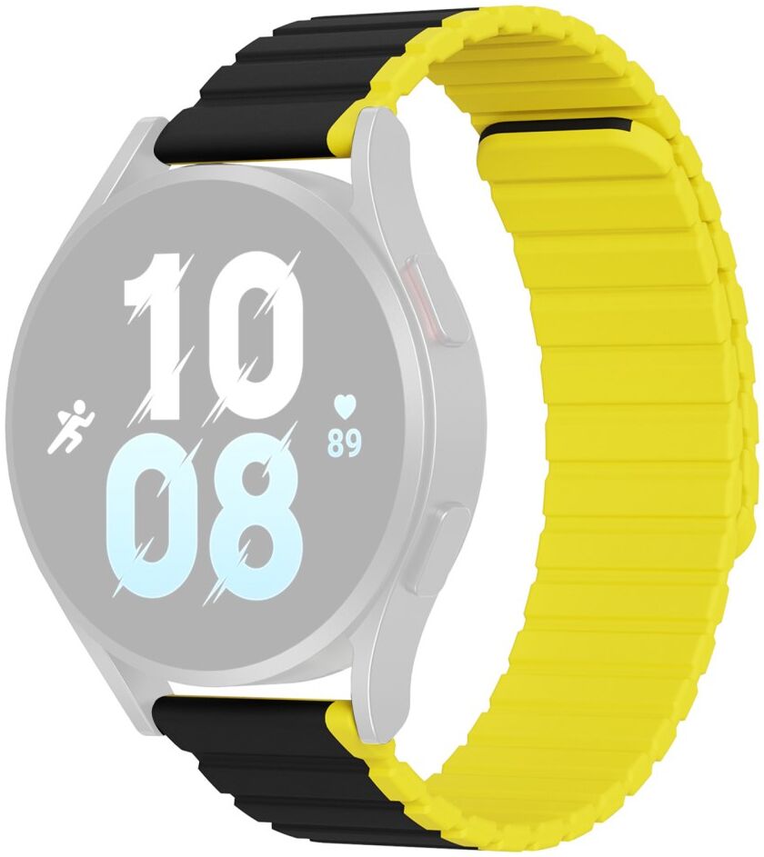 Dux Ducis LD Strap - Universeel Smartwatch Bandje 20MM - Zwart Geel afbeelding 1