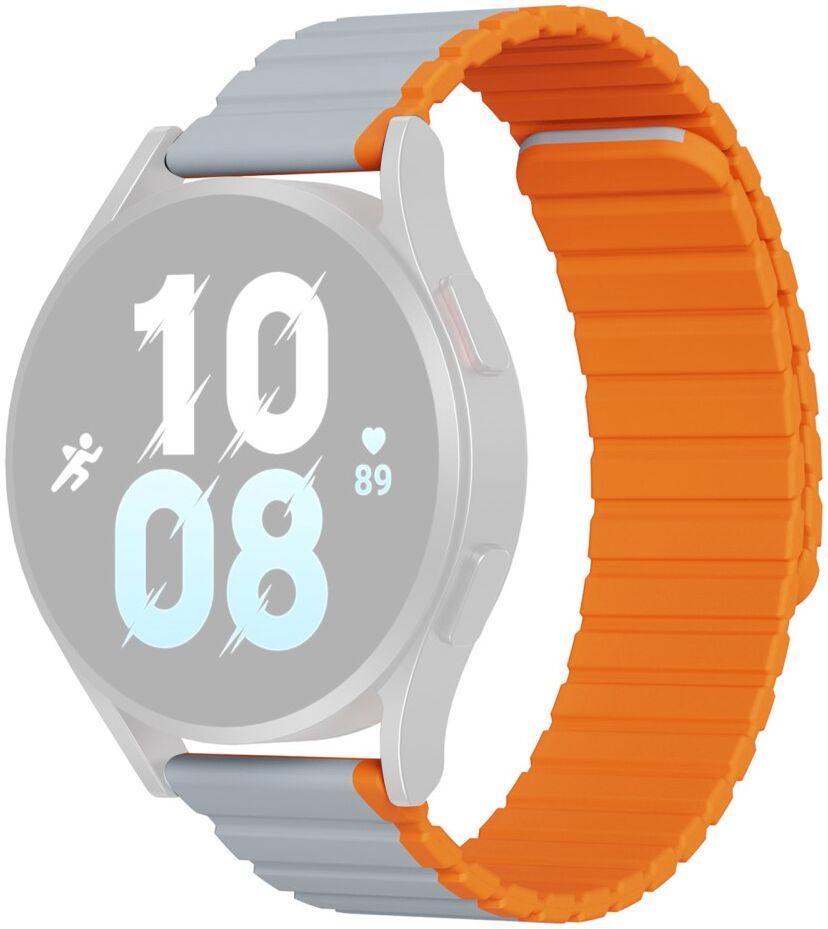 Dux Ducis LD Strap Universeel Smartwatch Bandje 20MM Grijs Oranje afbeelding 1