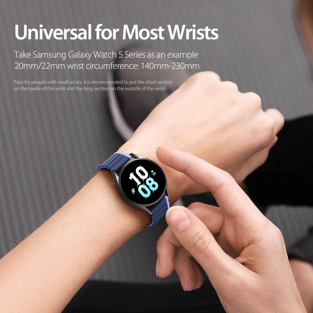 Dux Ducis LD Strap Universeel Smartwatch Bandje 20MM Blauw afbeelding 4