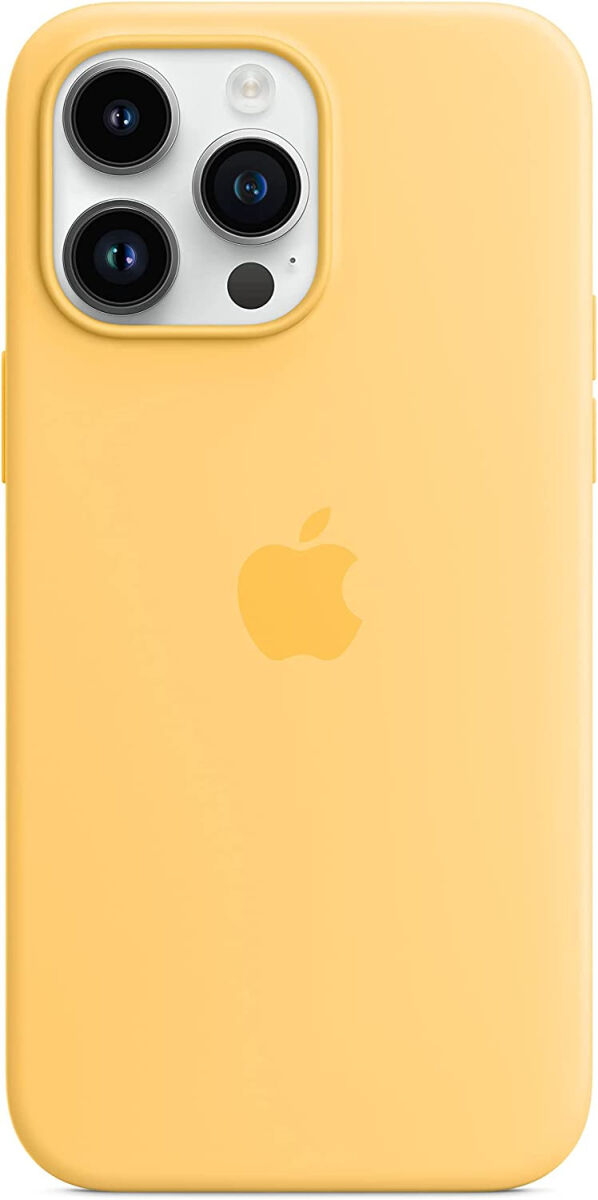 Origineel Apple iPhone 14 Pro Max Hoesje MagSafe Silicone Case Geel afbeelding 1
