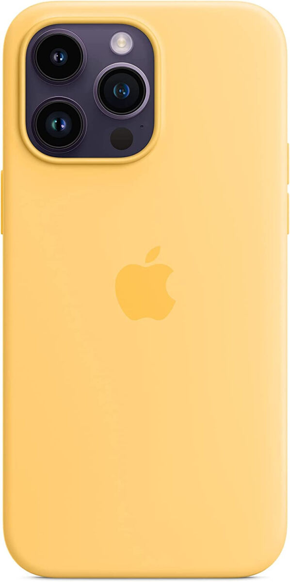 Origineel Apple iPhone 14 Pro Max Hoesje MagSafe Silicone Case Geel afbeelding 5