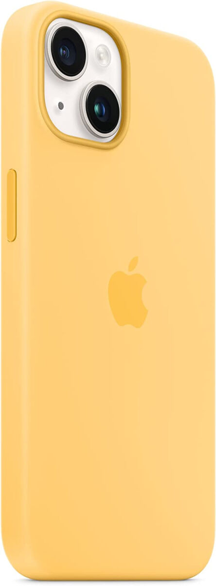 Origineel Apple iPhone 14 Hoesje MagSafe Silicone Case Geel afbeelding 4