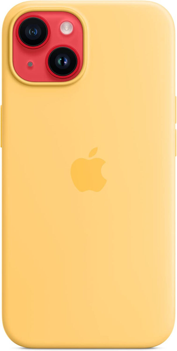 Origineel Apple iPhone 14 Hoesje MagSafe Silicone Case Geel afbeelding 8