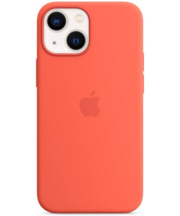 Origineel Apple iPhone 13 Mini Hoesje MagSafe Silicone Case Nectarine Hoesjes