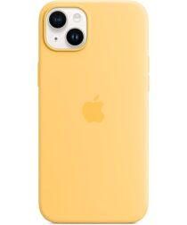 Origineel Apple iPhone 14 Plus Hoesje MagSafe Silicone Case Geel