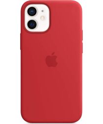 Origineel Apple iPhone 12 Mini Hoesje MagSafe Silicone Case Rood