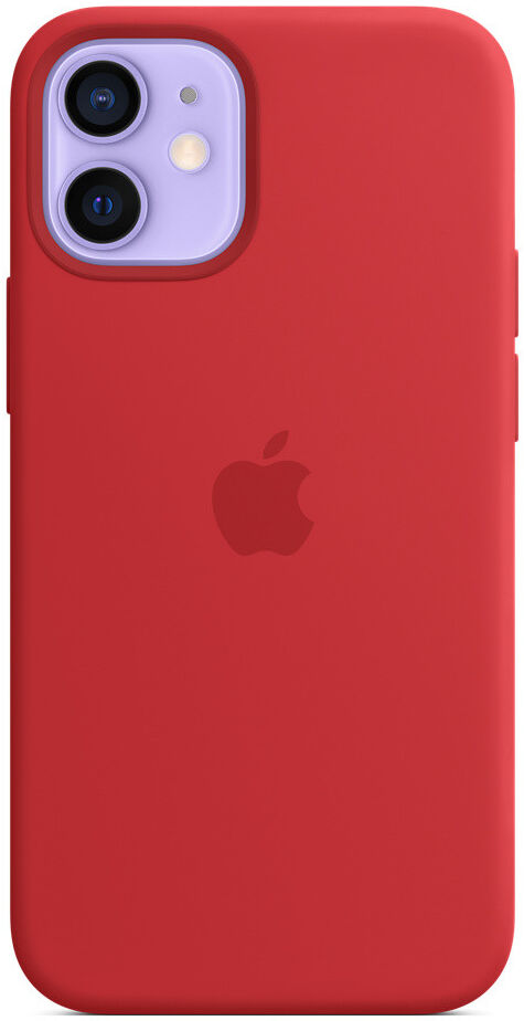 Origineel Apple iPhone 12 Mini Hoesje MagSafe Silicone Case Rood afbeelding 2