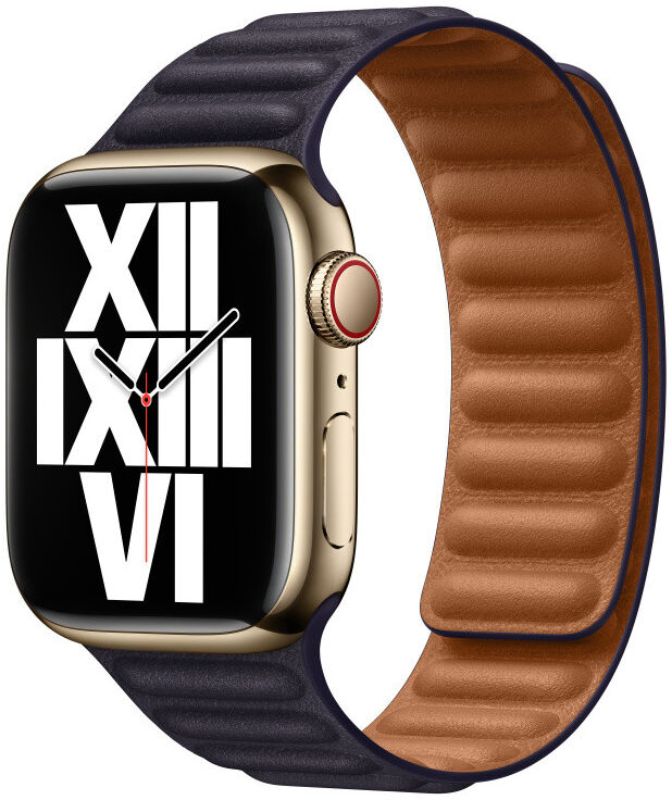 Origineel Apple Watch 41MM/40MM/38MM Leather Link Bandje Zwart S/M afbeelding 1