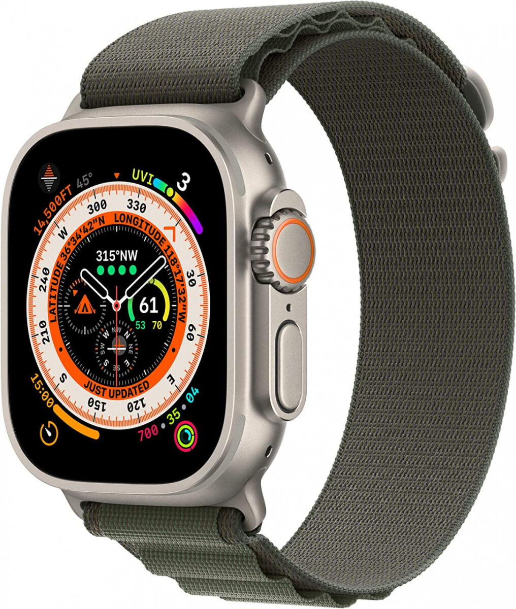 Origineel Apple Watch 49/45/44/42MM Alpine Bandje Groen - Maat S afbeelding 1