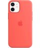 Origineel Apple iPhone 12 Mini Hoesje MagSafe Silicone Case Roze