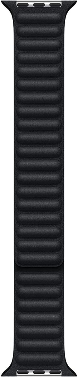 Origineel Apple Watch 49/45/44/42MM Leather Link Bandje Zwart S/M afbeelding 2