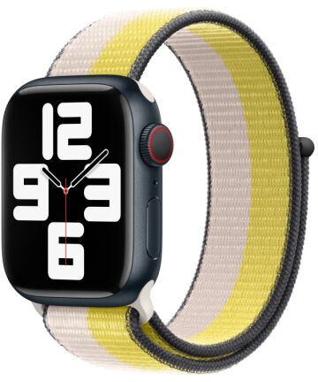 Origineel Apple Watch 1-9/SE 41/40/38MM Sportbandje Geel / Beige Bandjes