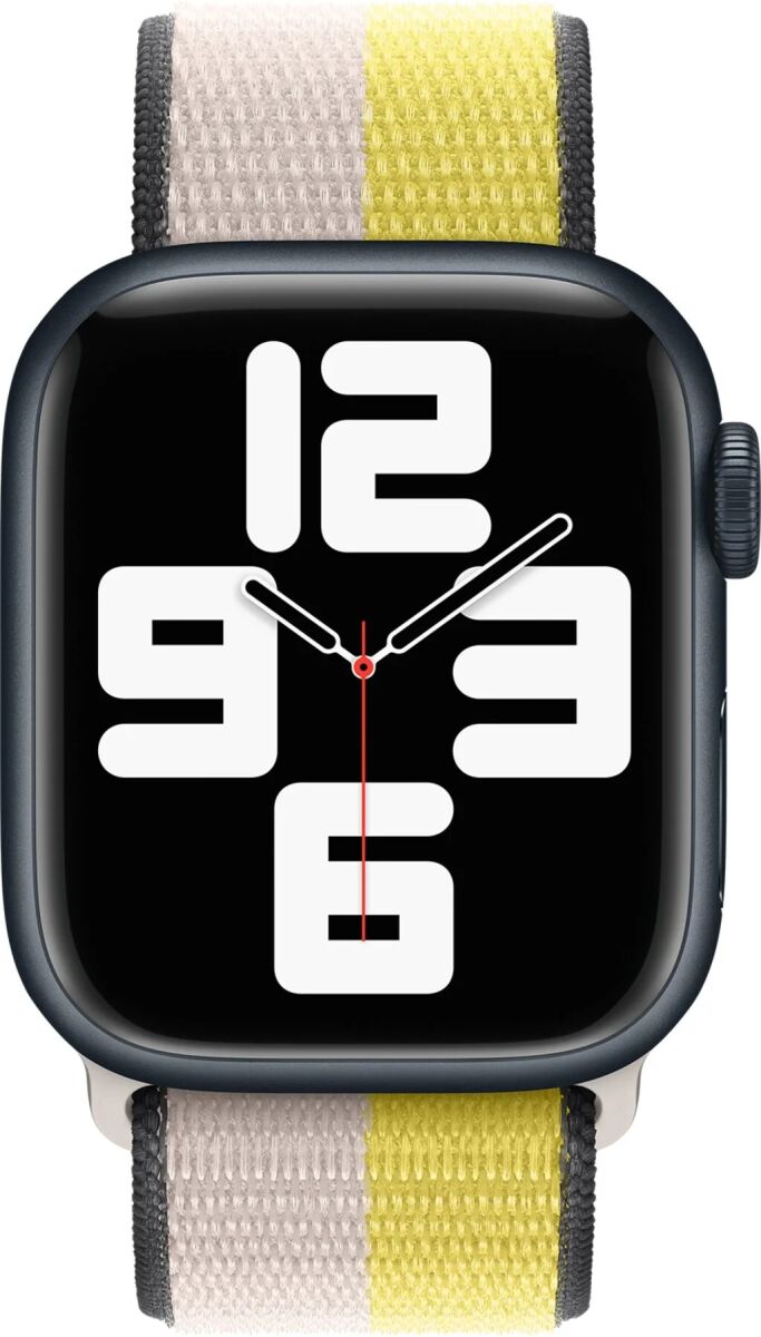 Origineel Apple Watch 1-9/SE 41/40/38MM Sportbandje Geel / Beige afbeelding 2