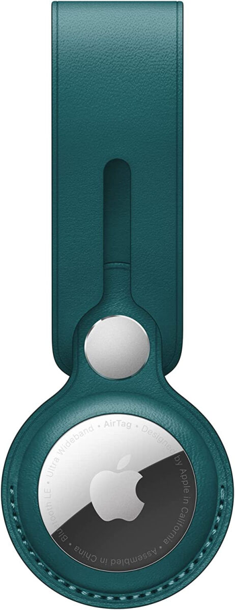 Origineel Apple Leather Loop voor de Apple AirTag Sleutelhanger Groen afbeelding 1