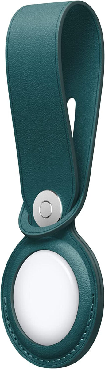 Origineel Apple Leather Loop voor de Apple AirTag Sleutelhanger Groen afbeelding 2