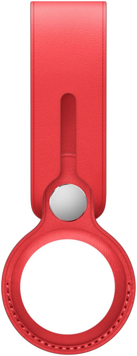 Origineel Apple Leather Loop voor de Apple AirTag Sleutelhanger Rood afbeelding 2