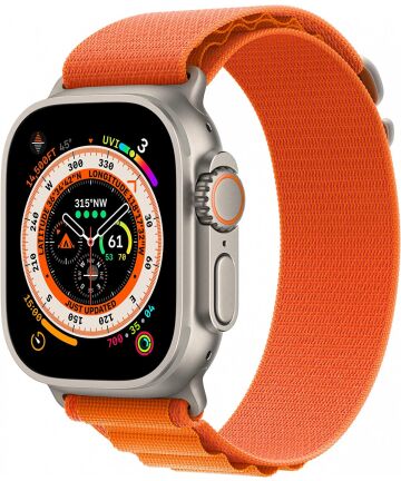 Origineel Apple Watch 49/45/44/42MM Alpine Bandje Oranje - Maat S Bandjes