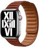 Origineel Apple Watch 49/45/44/42MM Leather Link Bandje Bruin S/M