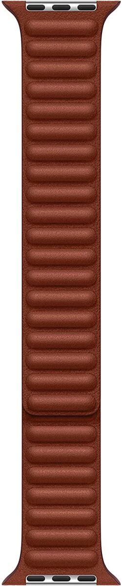 Origineel Apple Watch 49/45/44/42MM Leather Link Bandje Bruin S/M afbeelding 2