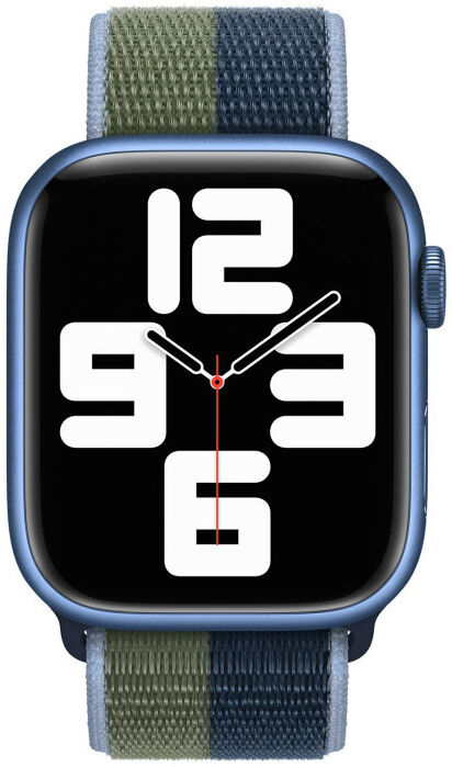 Origineel Apple Watch 41MM/40MM/38MM Geweven Sportbandje Blauw / Groen afbeelding 2